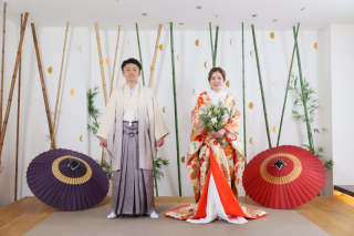 伝統美あふれる和装姿で