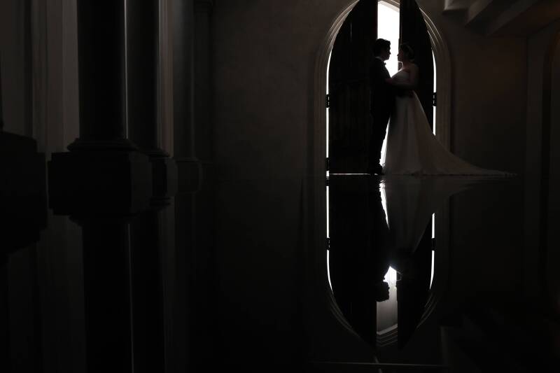 神秘的なシルエットフォト