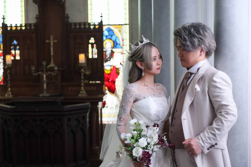 未来を信じ合うおふたり