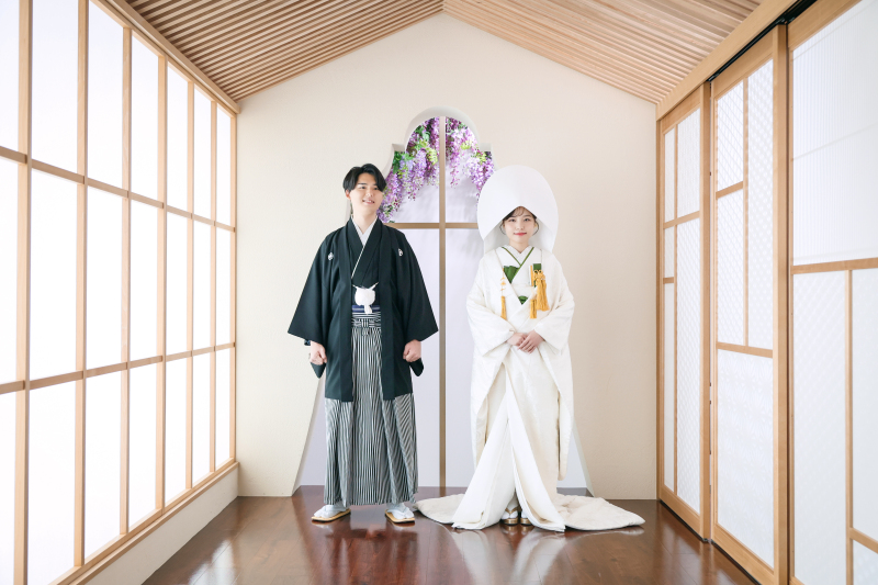 おふたりの個性が光るお洒落和装で