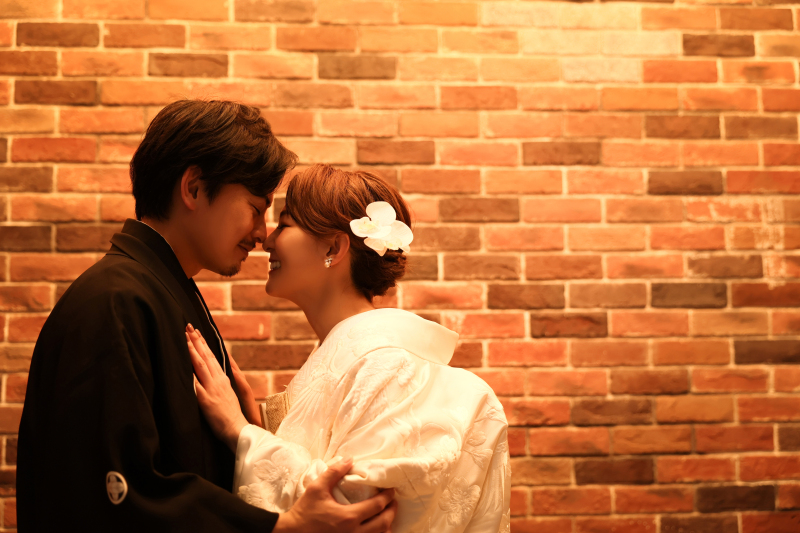 鼻をくっつけて