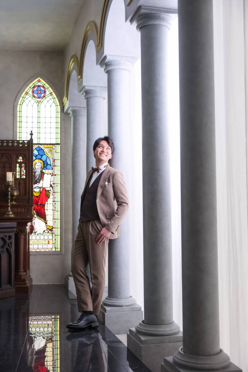 凛とした新郎様のソロカット