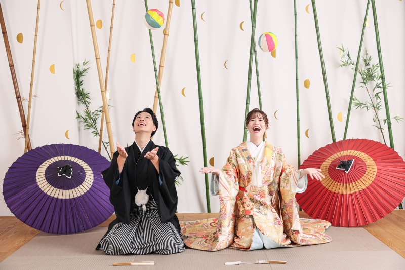 紙風船で遊んだショットも!