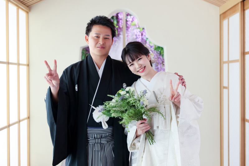 おふたりらしさがあふれる締めくくりの一枚