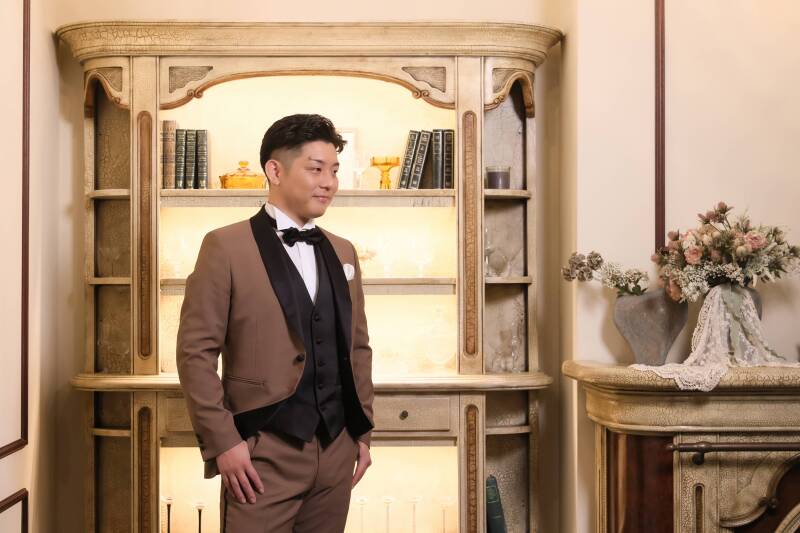 クラシカルな装いの新郎様