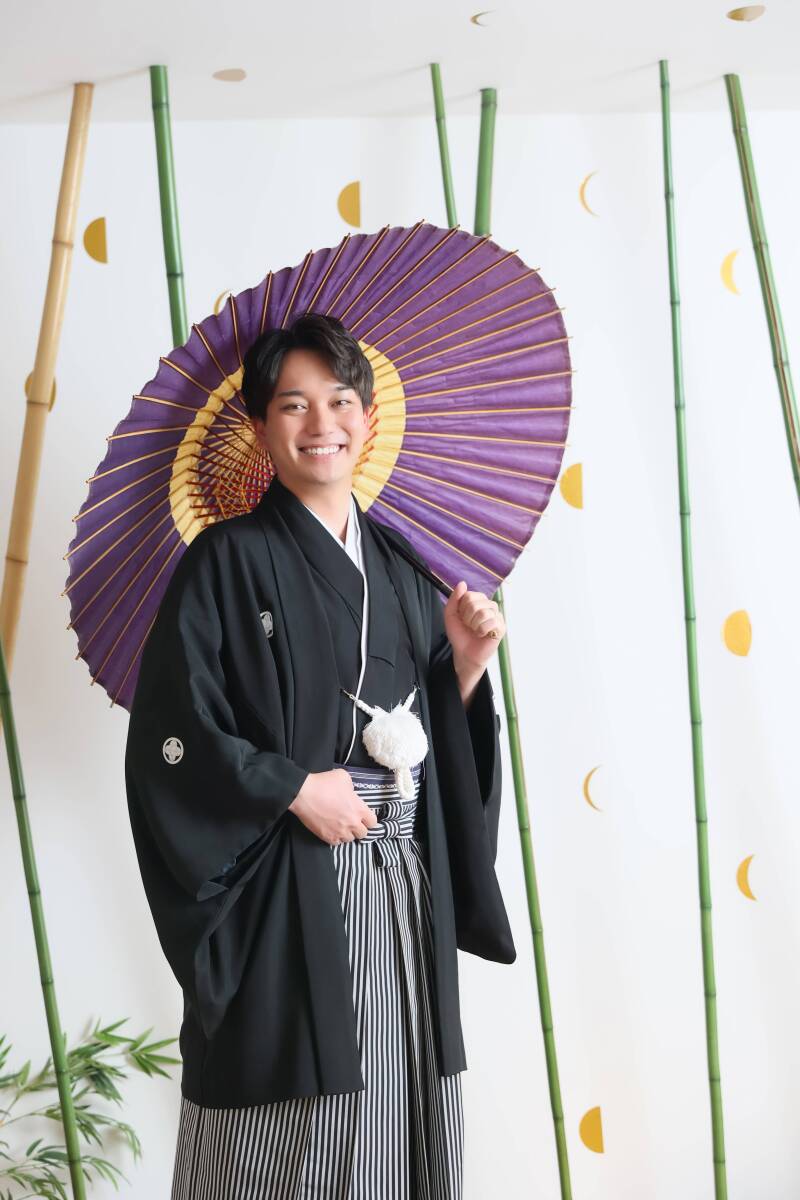 凛とした新郎様のソロカット