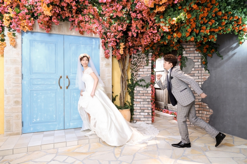 おふたりらしいポーズで♡