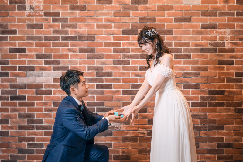 ドレスではプロポーズショットで決まり!