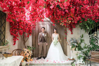 ブーゲンビリアに囲まれて