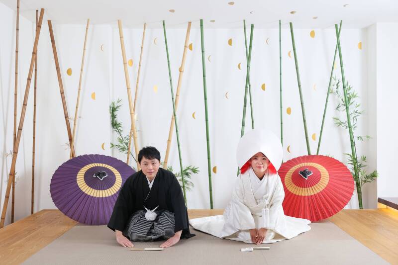 感謝を伝える、正座でのご挨拶ショット