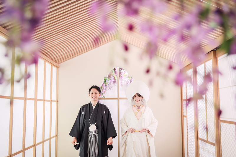 白無垢×綿帽子でザ・王道「和テイスト」のキュートな写真を♪