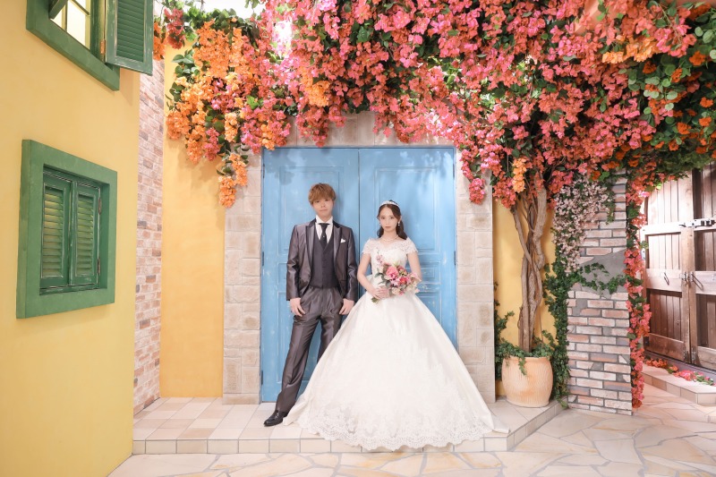 ブーゲンビリアに囲まれて