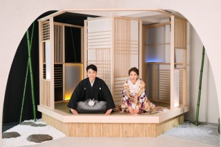 和装ならではの正座ショットも是非♪