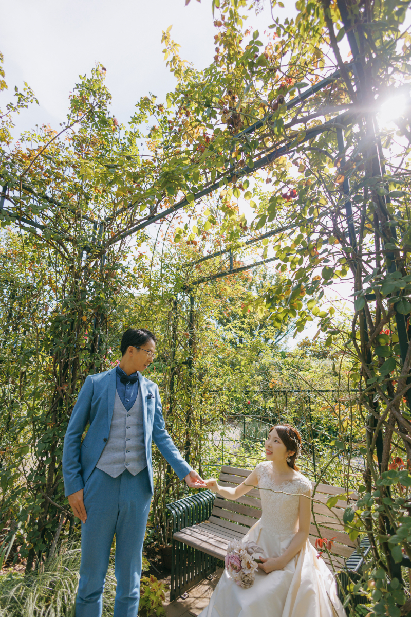 自然に囲まれたおふたり♡