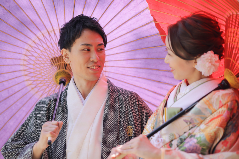 和傘をさして♪