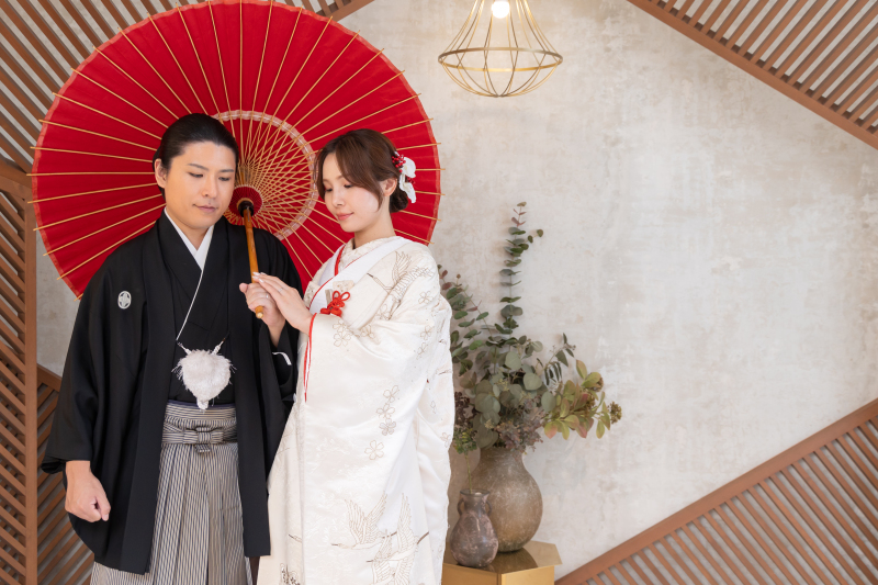 相合傘で…♡
