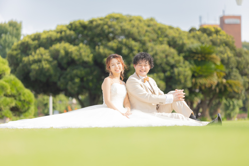 自然の中で仲良しショット!