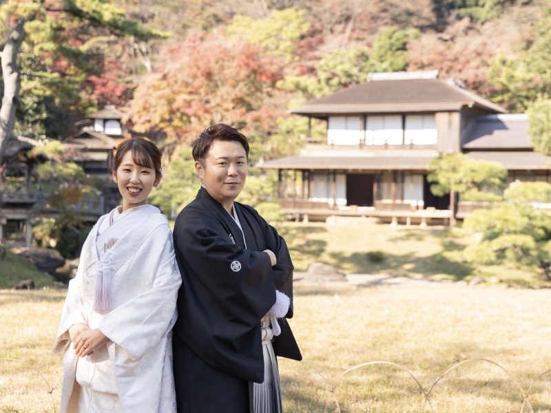 背中合わせのかっこいいお写真