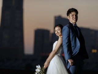 お二人にとって思い出の地でロケーション撮影♪