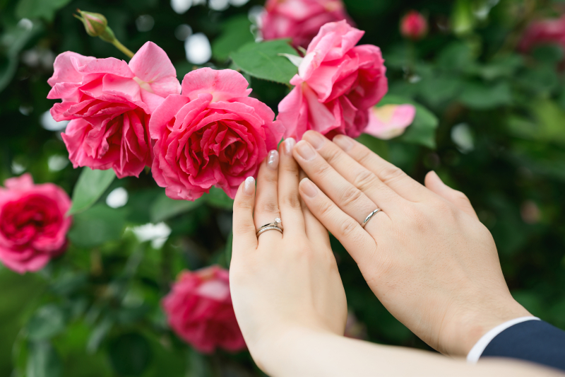 手元ショットも◎