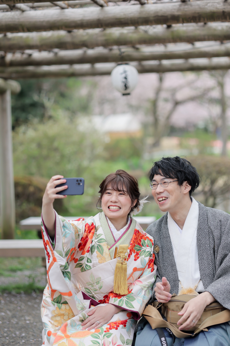 スマホで自撮りタイムも!