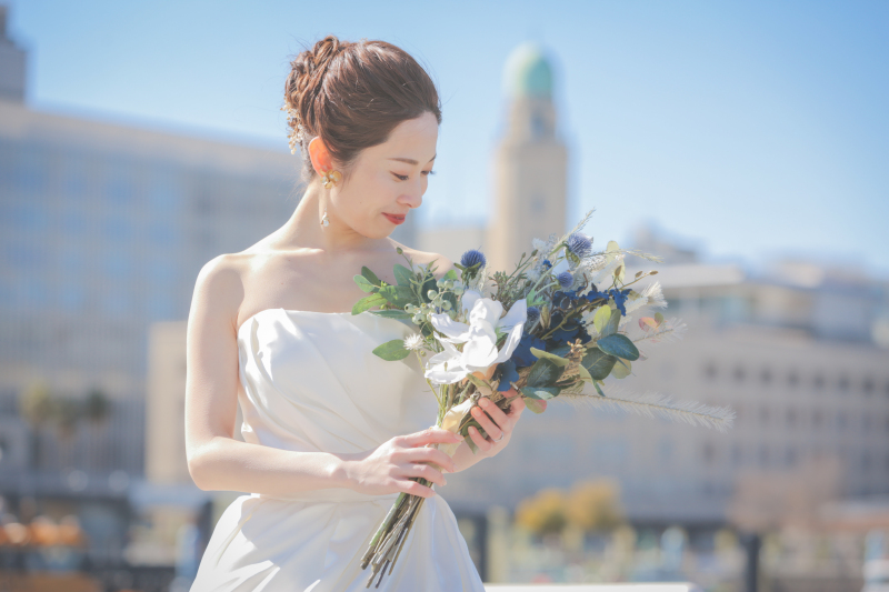 クイーンの塔をバックに♡