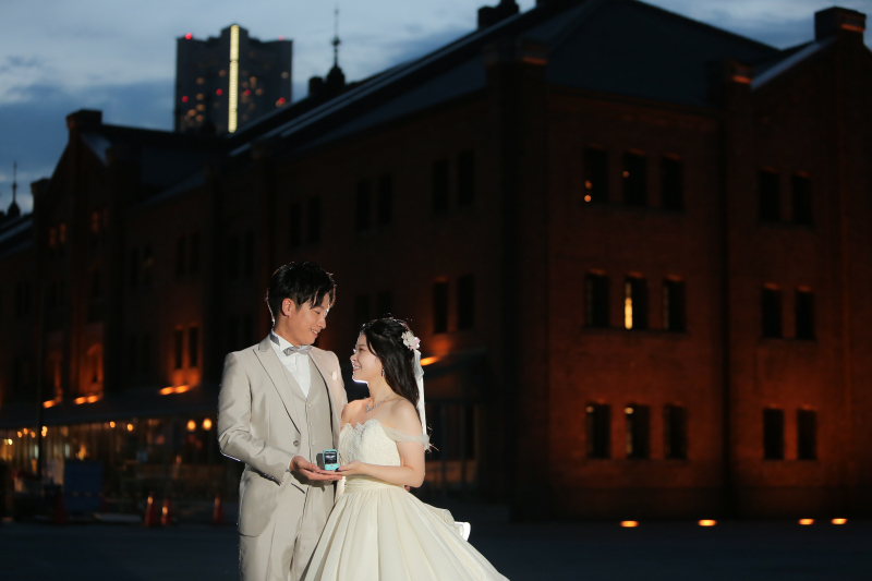 ＊赤レンガでのナイトロケーション撮影＊