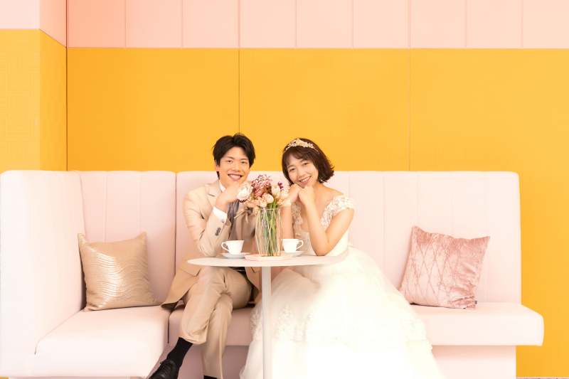 テーブルを使用した写真も素敵です