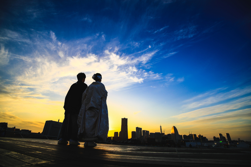 おしゃれなシルエット風ショット!