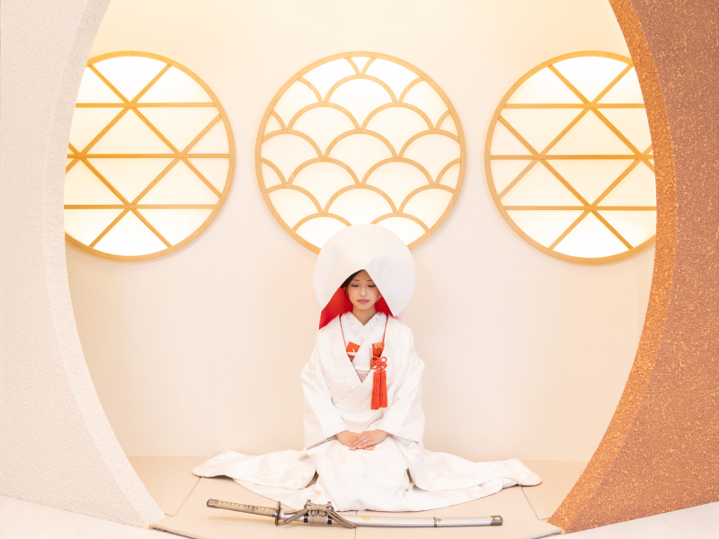 白無垢×綿帽子でより和装らしく…✴︎