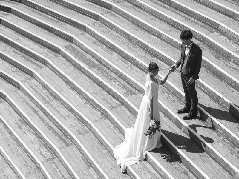 階段を使用した雰囲気写真