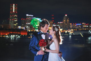 大さん橋ナイトロケーション撮影でロマンチックに♪