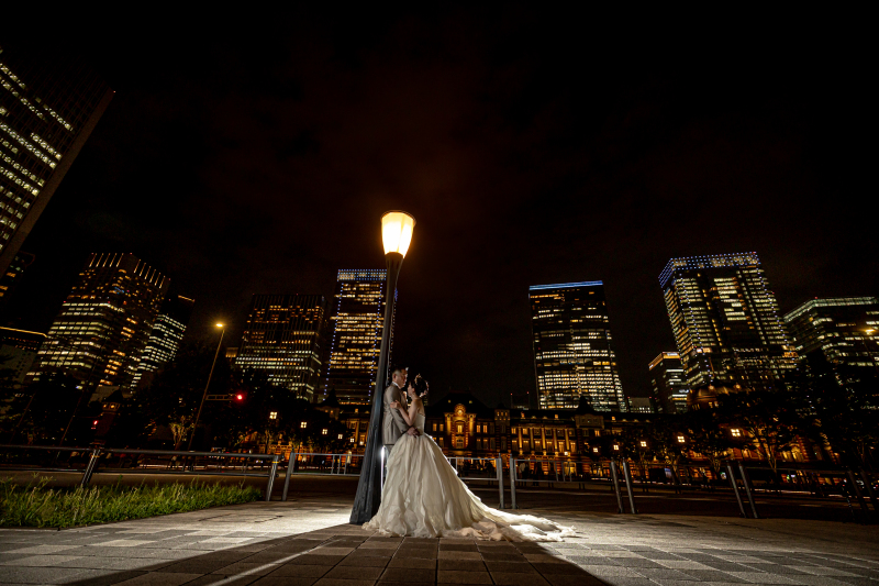 夜景をバックに夢の一枚を♡