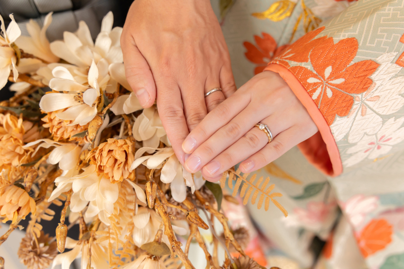 雰囲気変えてお手元ショット!