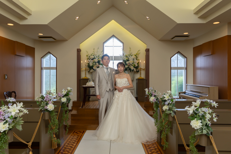 チャペルで並んで…♡