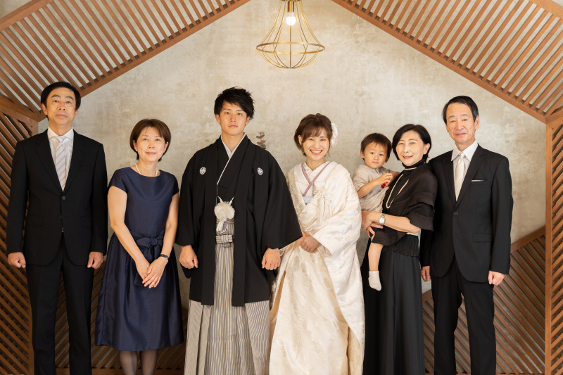 最後はご親族様で集合写真！