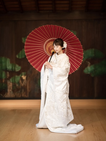 番傘を使用した華やかお写真