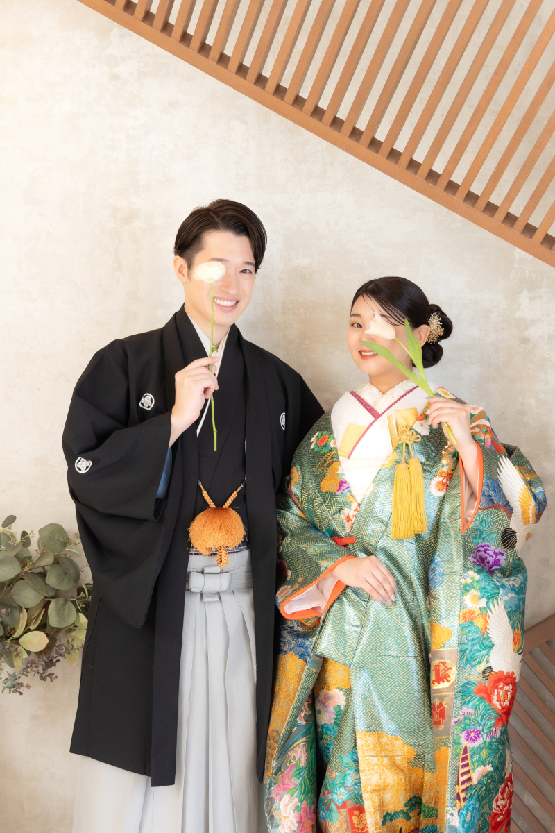 持ち込み小物で華やかに