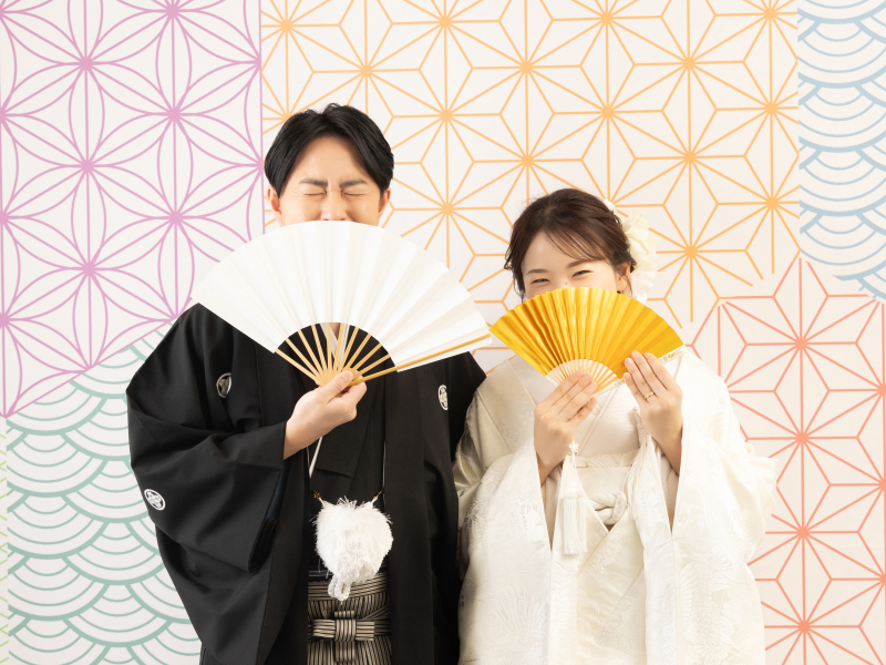 扇子を持って1枚!