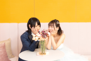 スタジオで可愛く♡