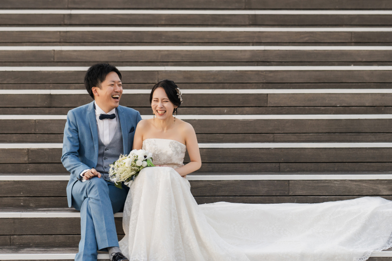 階段に座って1枚♡