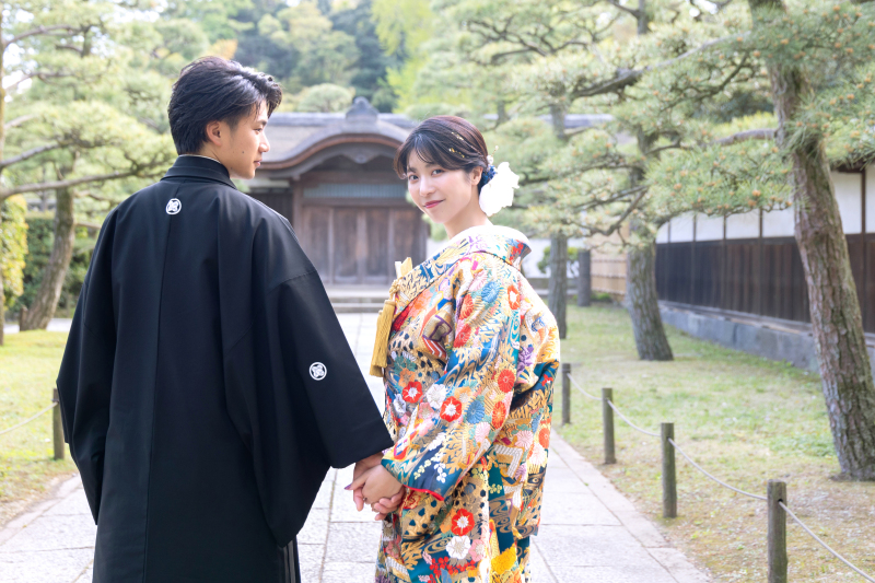 新婦様の振り向きショット