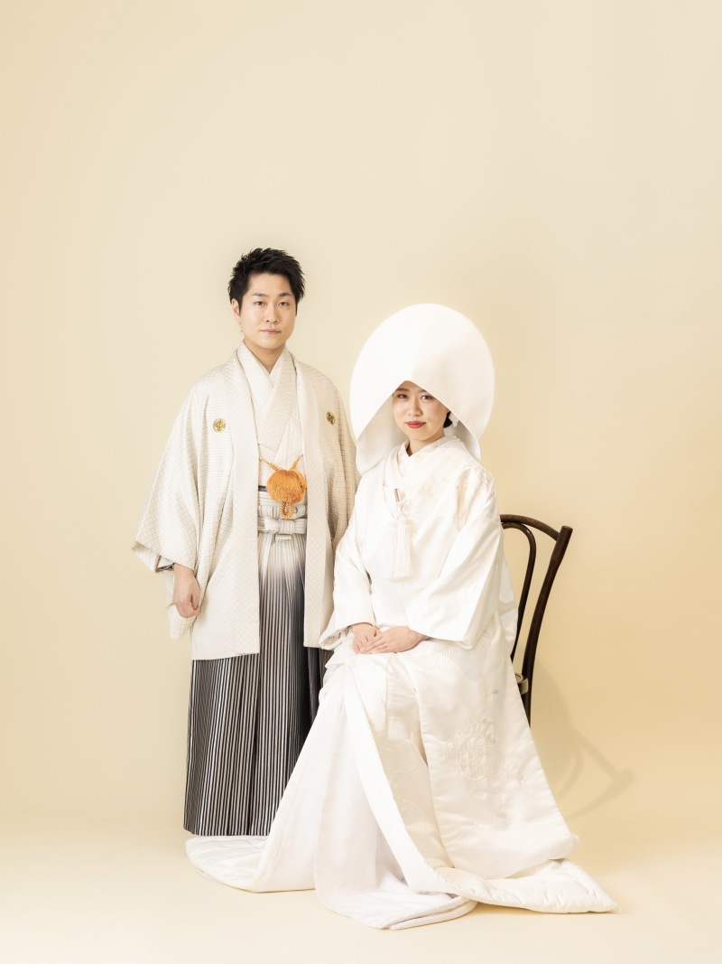 白無垢には型物ポーズも
