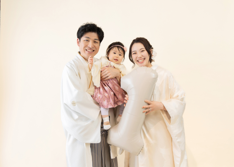 和装洋装スタジオ撮影