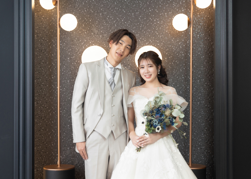 ライトの背景でシックに