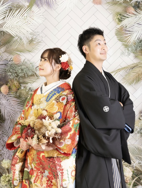 色打掛×黒紋服