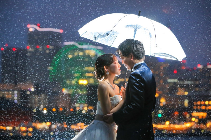 雨の日でもロマンチックに