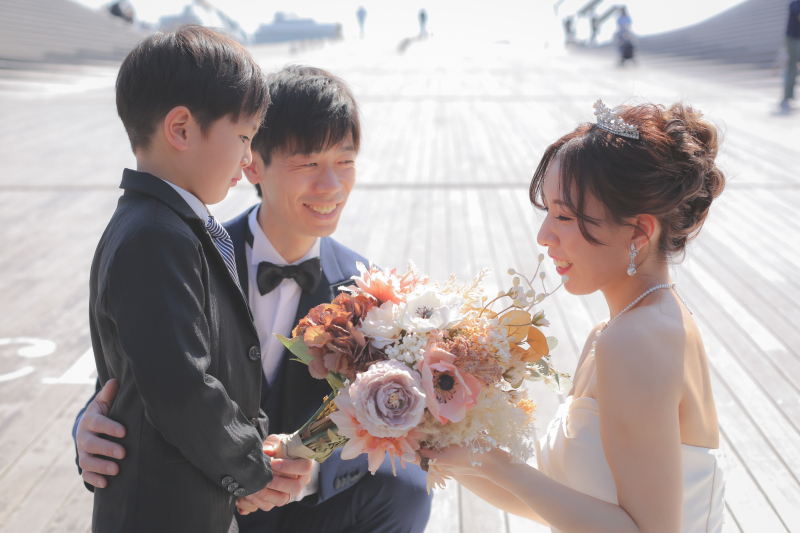 花束をママに…