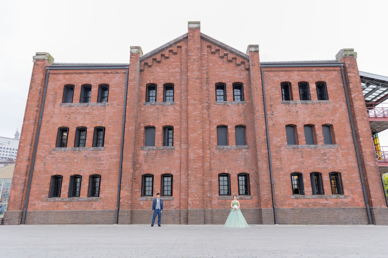 赤れんがとお二人で