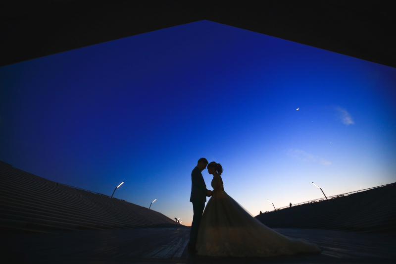 雰囲気のあるシルエットのお写真♡